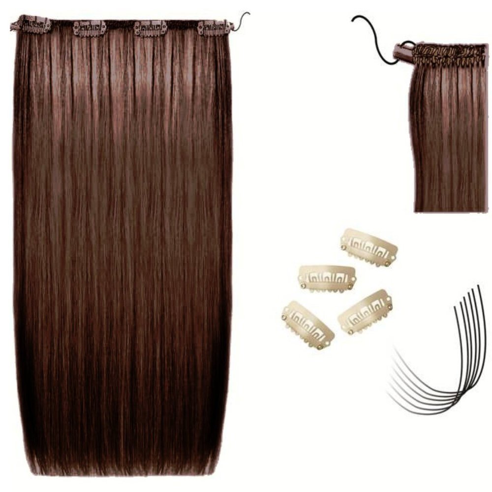 Human Hair Halo Extension color #7